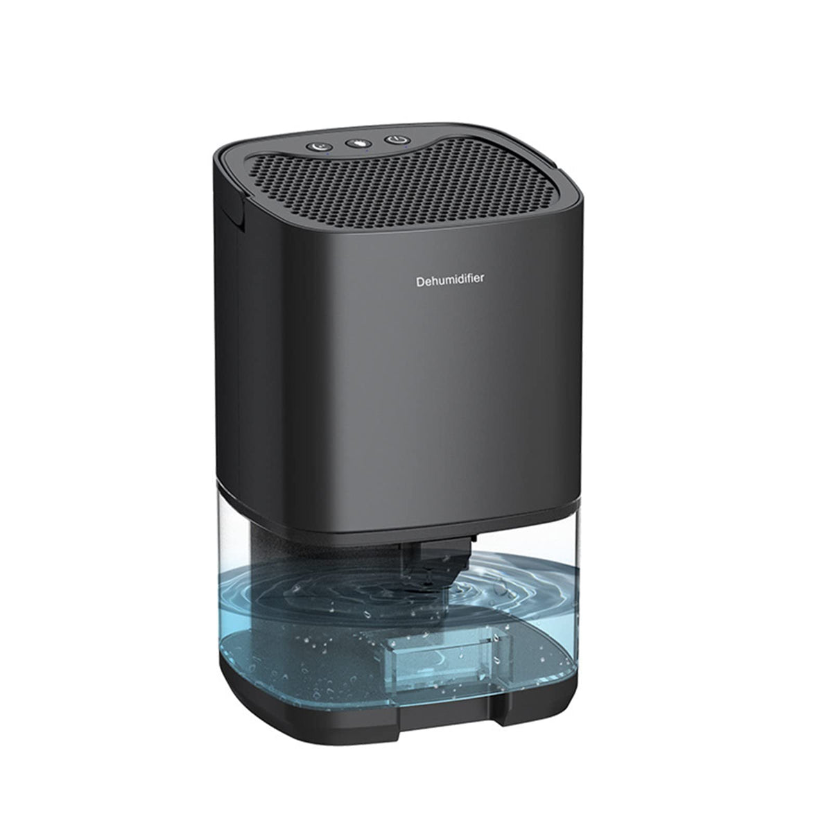 Pudge Portable Mini Air Dehumidifier Quiet Automatic Heating Cooling Black NEW
