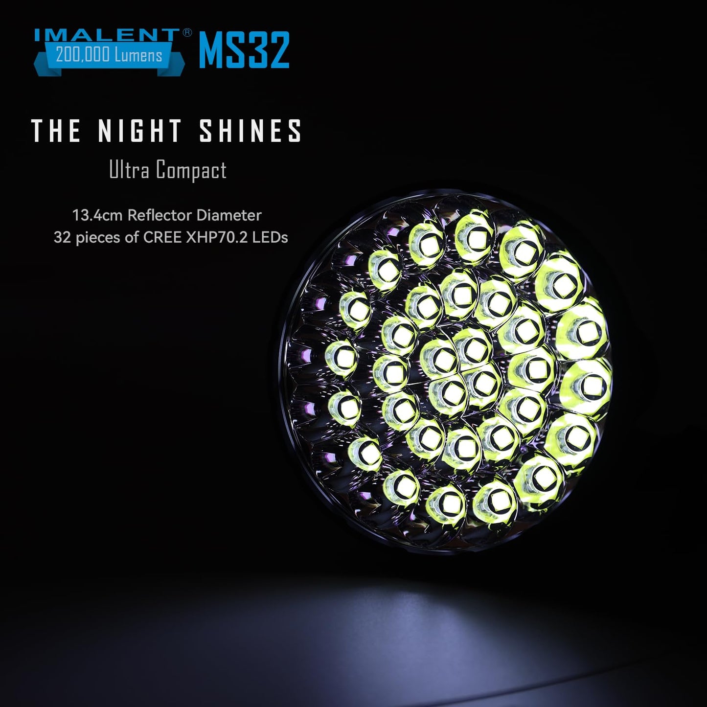 IMALENT MS32 Brightest LED Tactical Flashlight 200,000 Lumens Spotlight NEW