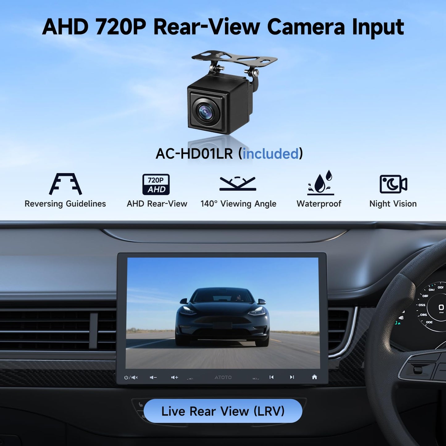 ATOTOEXCEL 10.1 On-Dash-Monitoring Inch Double DIN Android Car Stereo NEW