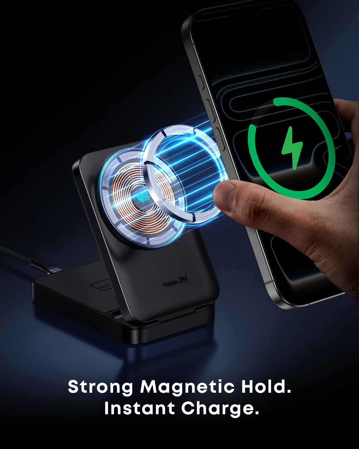 TOUGH ON Induction Chargers Qi2.2 25W Fast Wireless Charging Station NEW