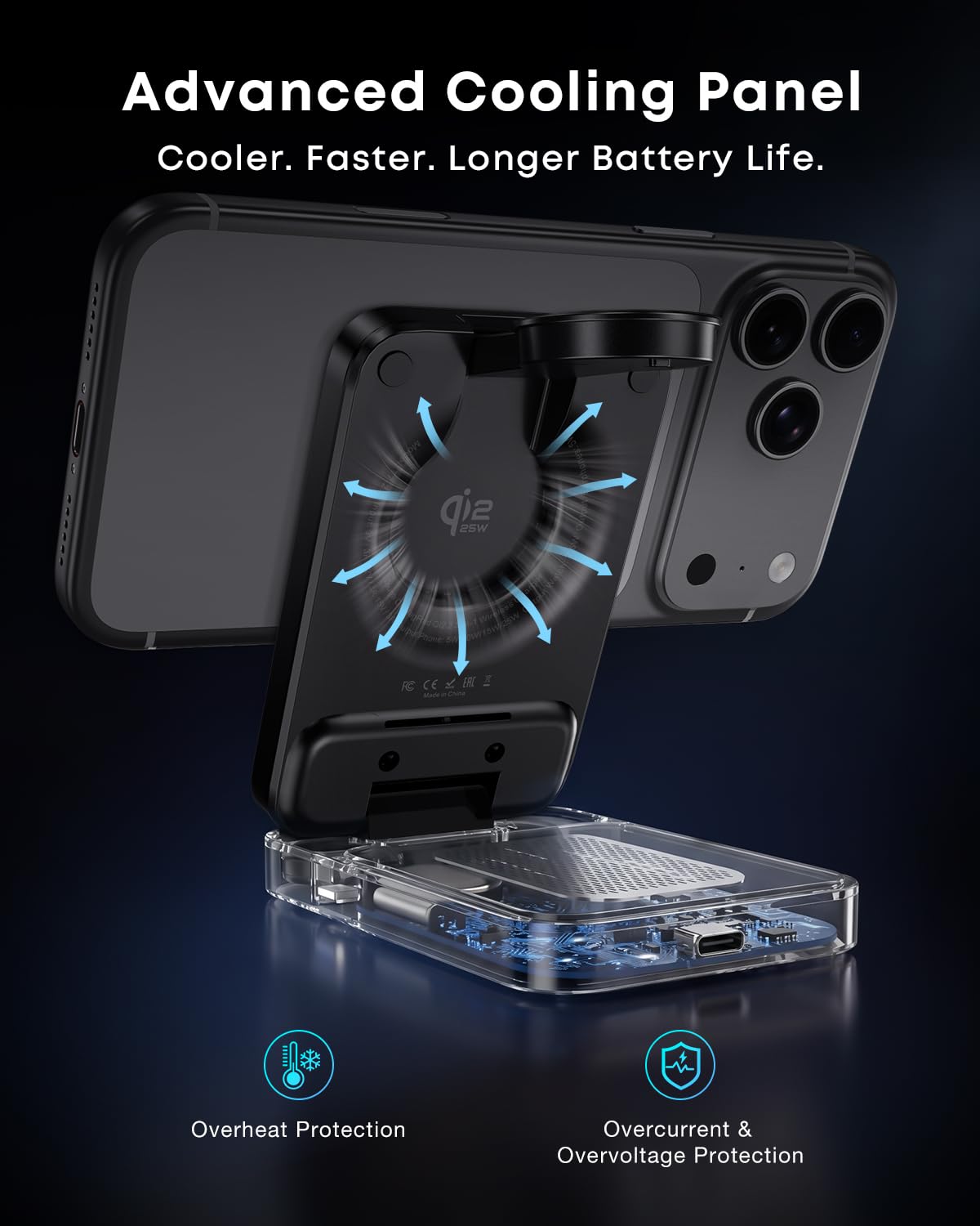 TOUGH ON Induction Chargers Qi2.2 25W Fast Wireless Charging Station NEW