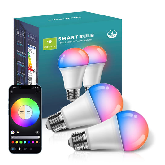 Tenmiro Smart LED Bulbs WiFi LED Bulb, Dimmable, Music Sync, Works with DEMO