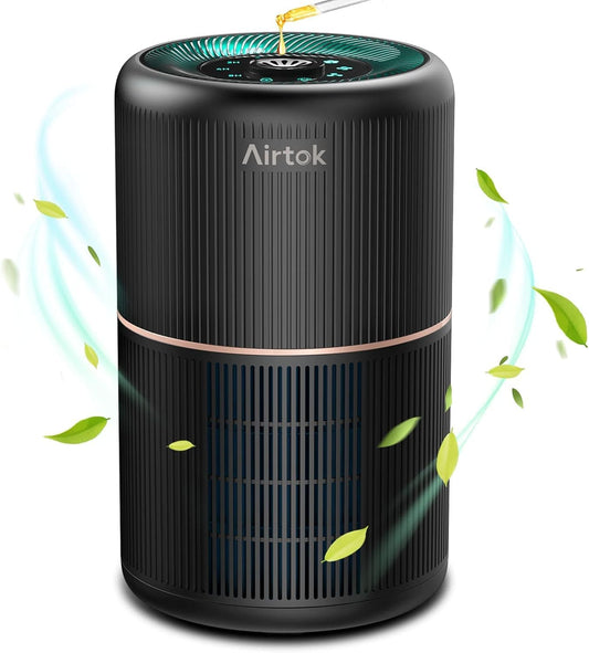 AIRTOK 4-in-1 Air Purifiers HEPA Air Purifier for Home Bedroom with DEMO
