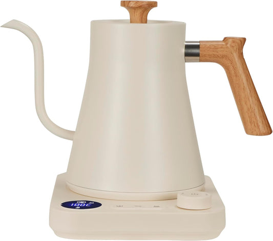 WiLaine Electric Gooseneck Kettle with Temperature Control Stainless Steel NEW
