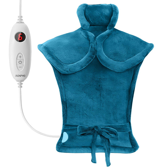 RENPHO Electric Heating Pad for Neck, Shoulders, and Back Pain Relief - DEMO