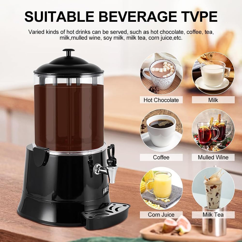 Helanzer 10L Commercial Hot Chocolate Machine Beverage Warmer DEMO