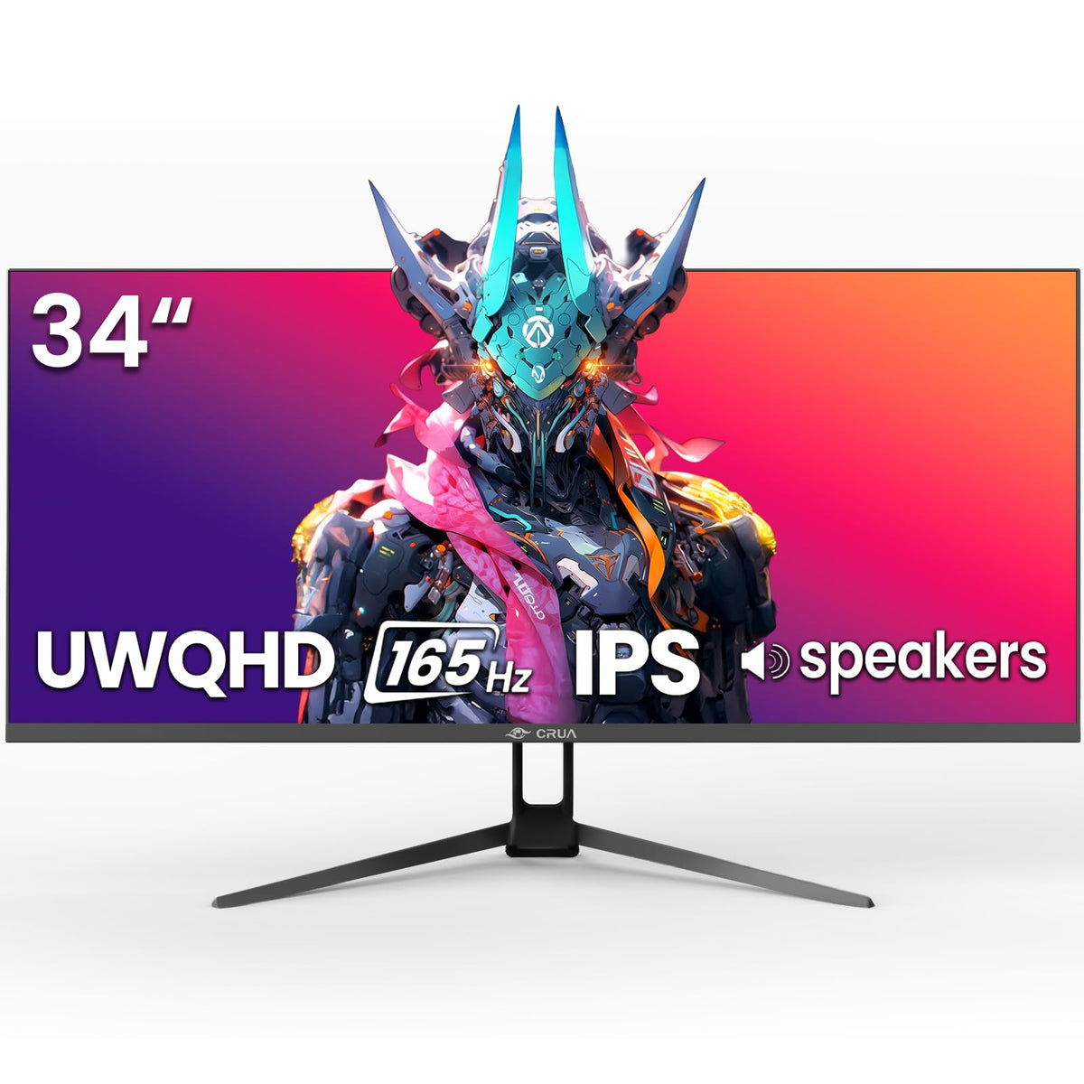 CRUA 34 Monitors Inch Ultrawide Gaming Monitor 3440x1440 165Hz IPS Black DEMO