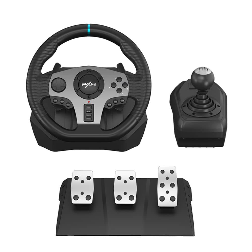 PXN V9 Controllers Universal USB Car Sim Racing Steering Wheel Controller DEMO