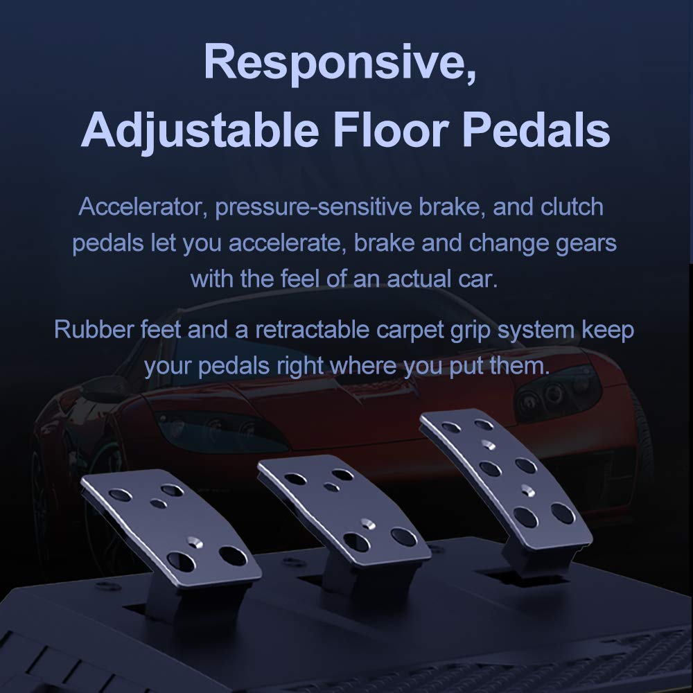 PXN V9 Controllers Universal USB Car Sim Racing Steering Wheel Controller DEMO