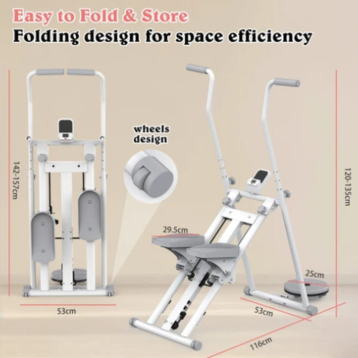 Advwin Multi-Function Adjustable Stair Stepper