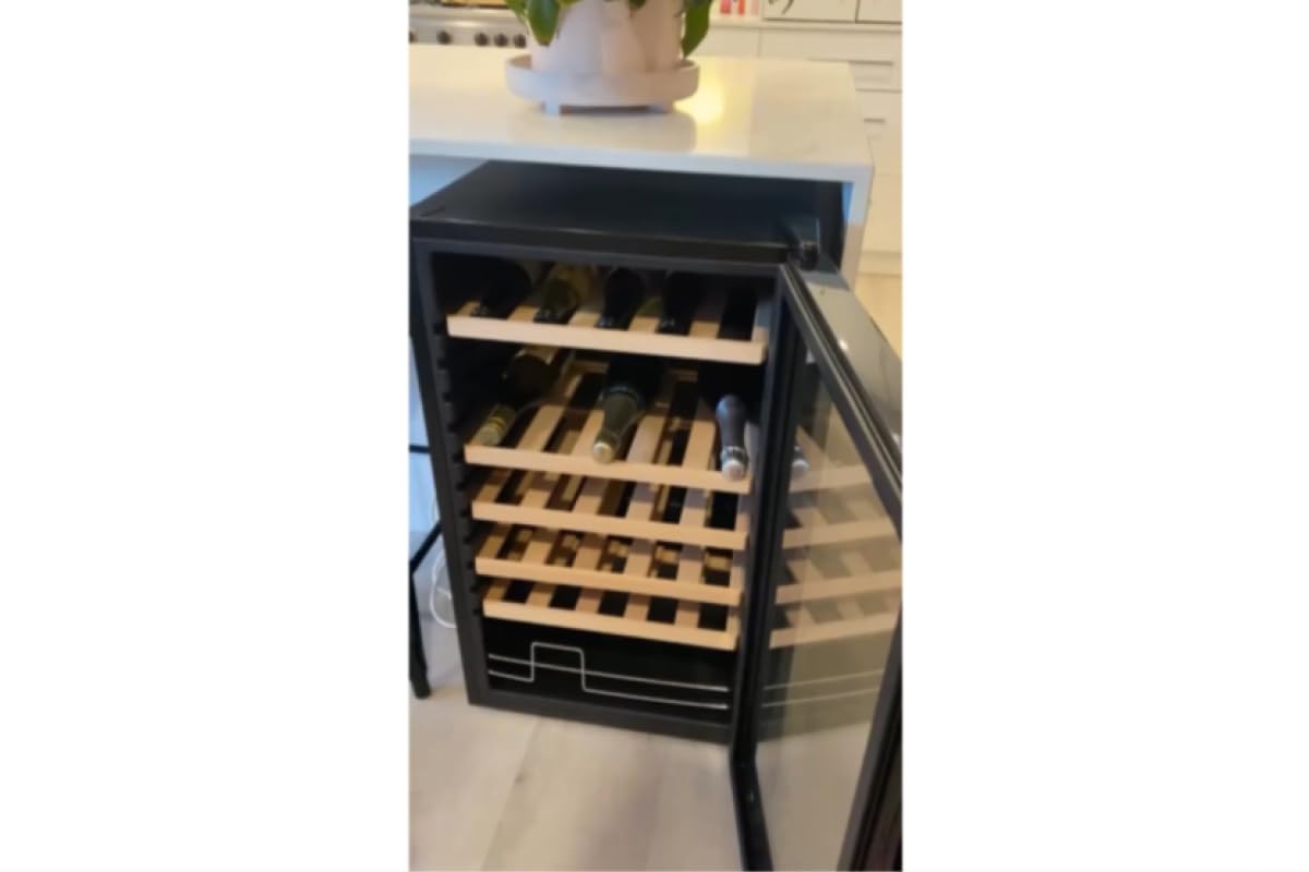 Kogan 34 Insulators Bottle Wine Fridge Black Insulated Temperature Control DEMO