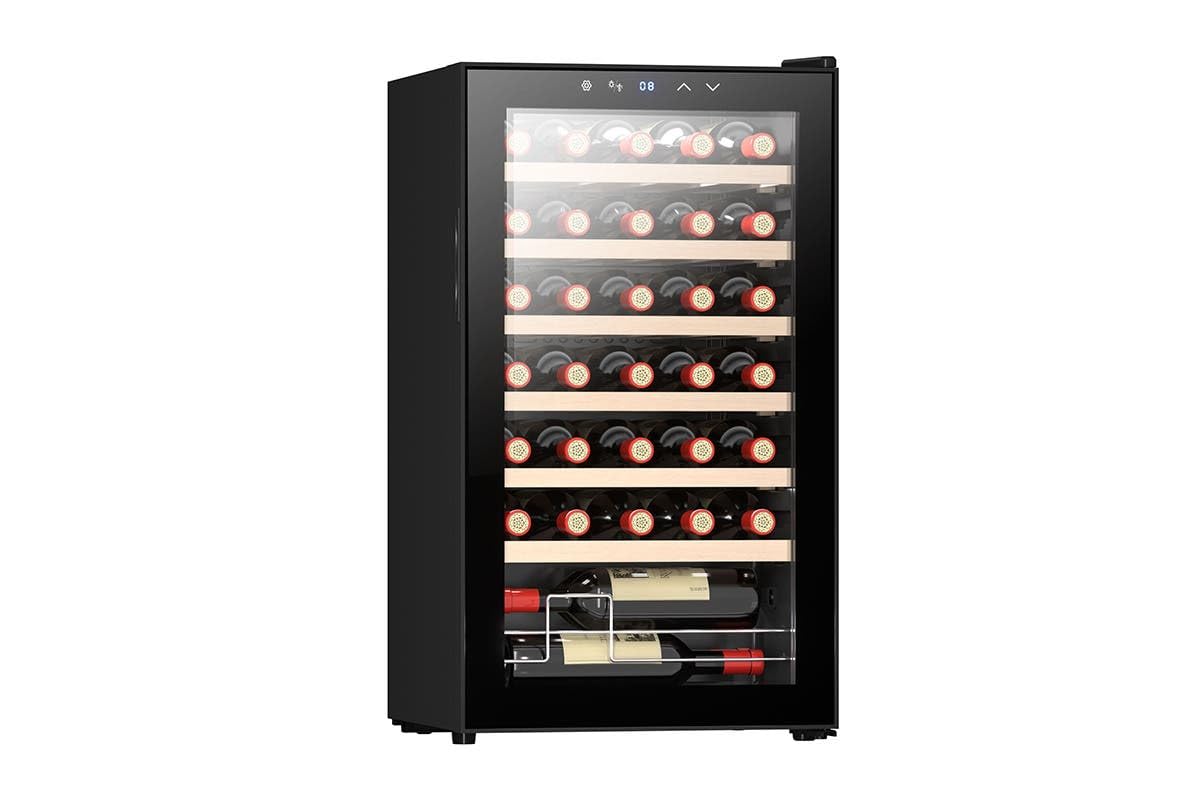 Kogan 34 Insulators Bottle Wine Fridge Black Insulated Temperature Control DEMO