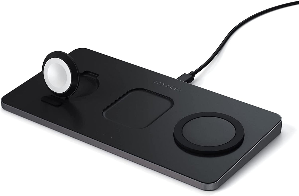 Satechi 3-in-1 Induction Chargers Wireless Charging Pad Magnetic Fast NEW