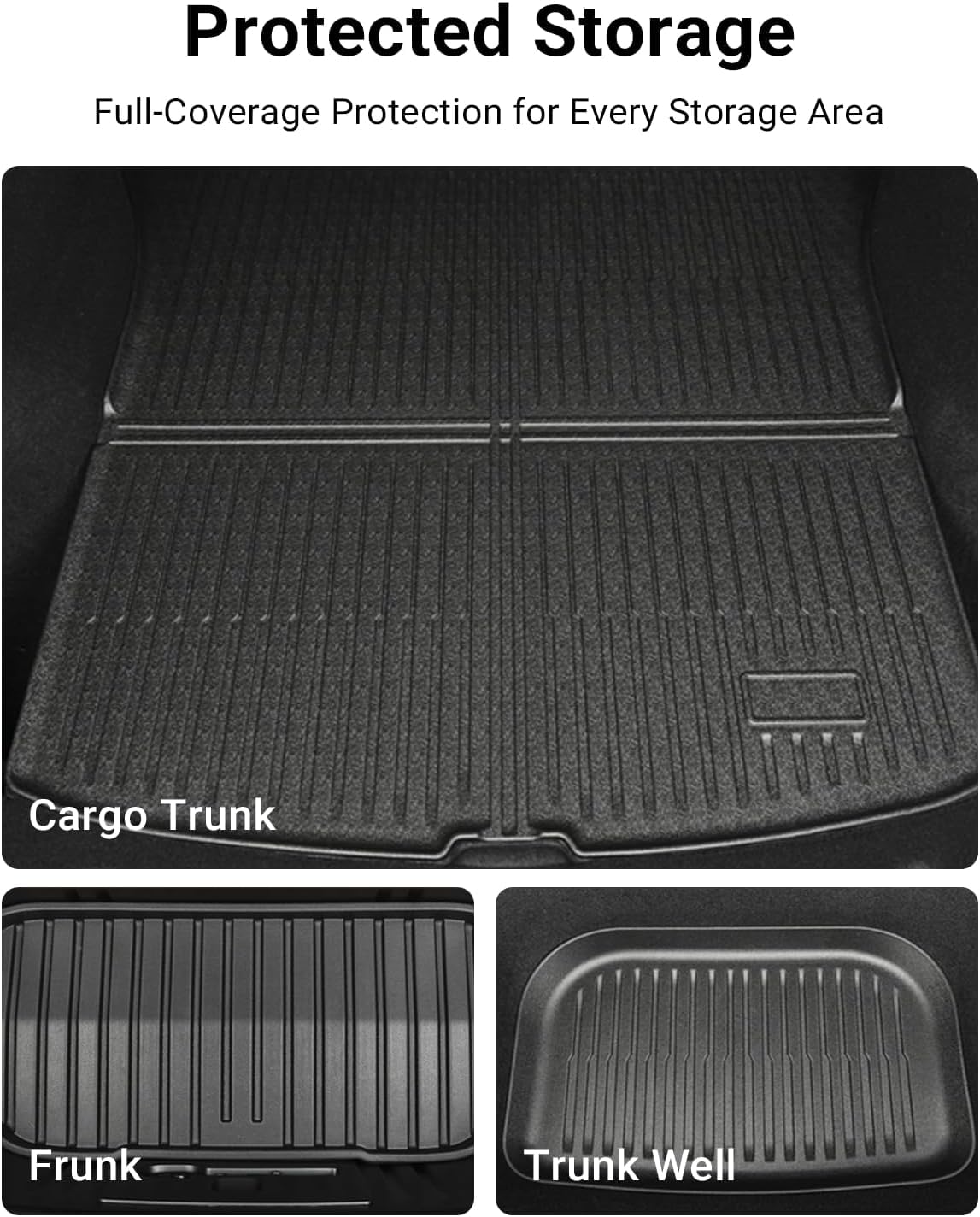IXTRA 9Pcs Black Floor Mats for Tesla Model Y 6-Seater DEMO
