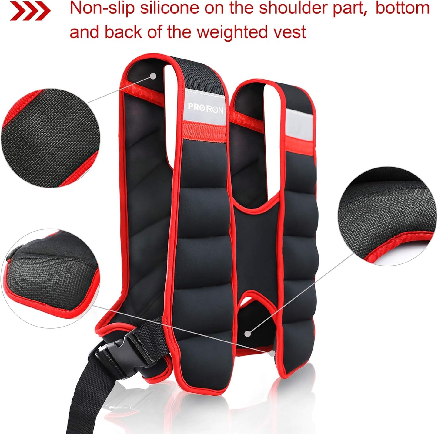PROIRON 5kg Weight Vests Weighted Vest, One Size Comfortable Neoprene NEW