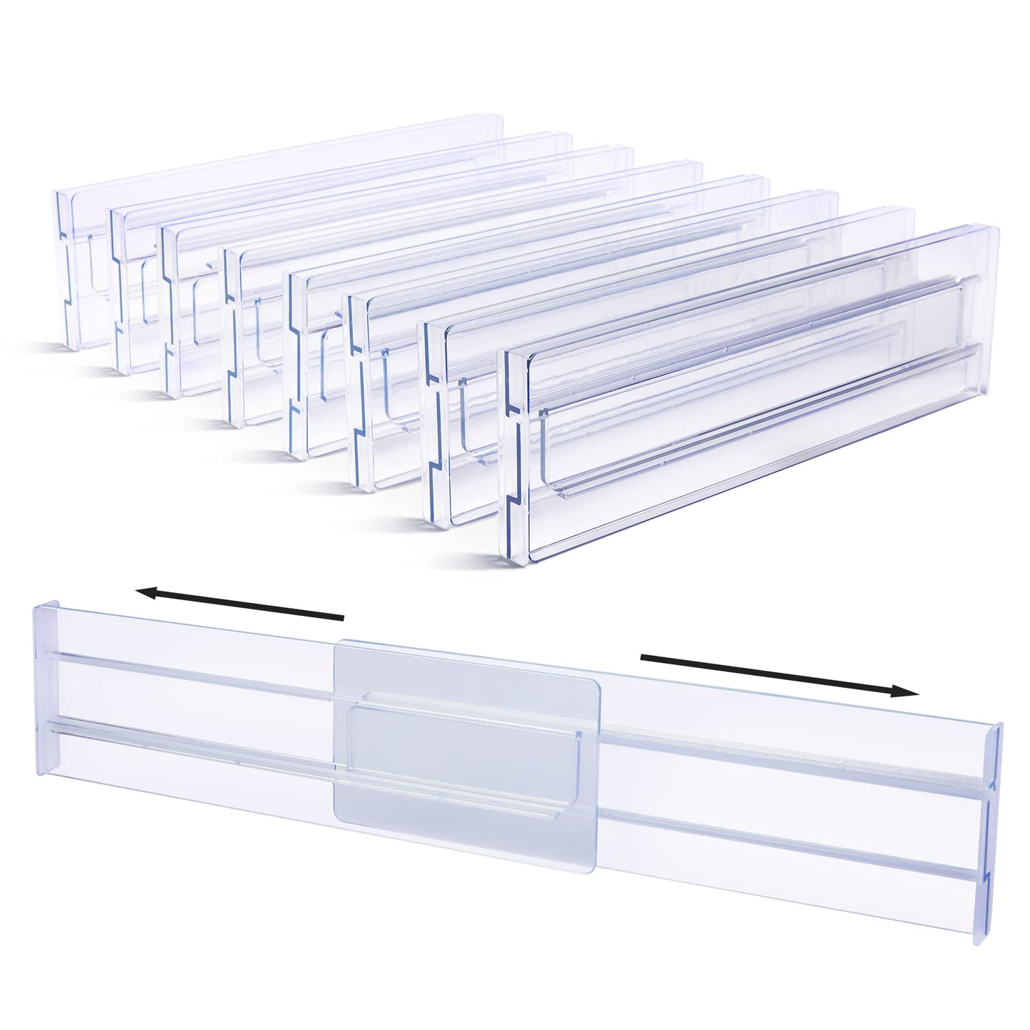 Vtopmart Adjustable Kitchen Storage Accessories Expandable Drawer Dividers NEW