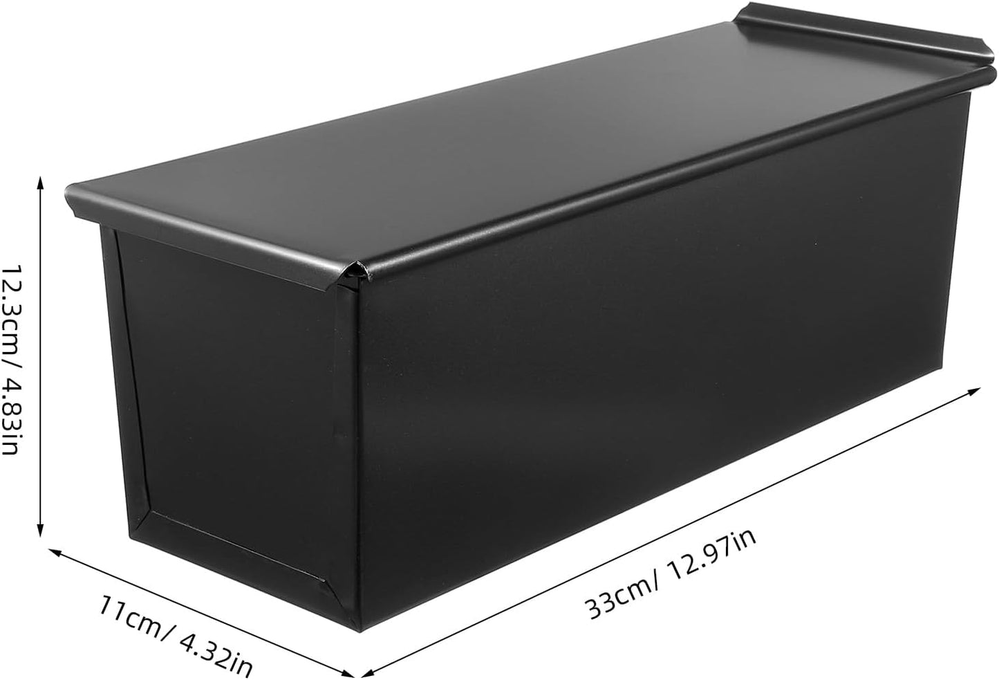 Rectangular Bakeware Tins & Trays Metal Bread Toast Box Loaf Pan Black DEMO