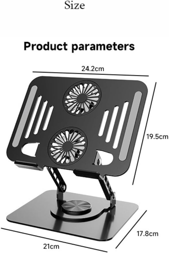 360° Swivel Computer Stands Rotating Computer Riser Foldable Laptop Stand NEW