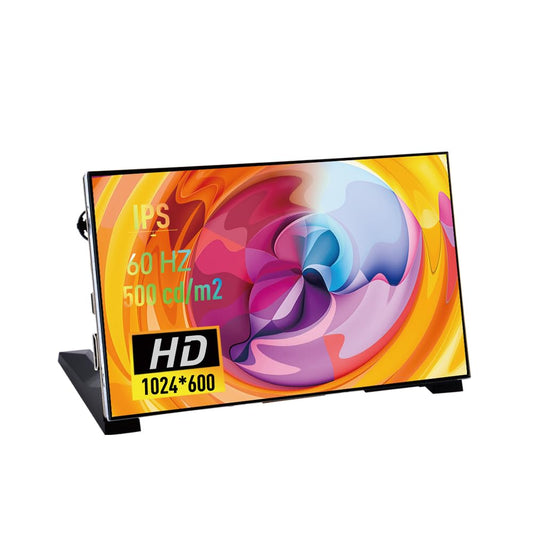 GeeekPi 17" Monitors IPS LCD Monitor 1024x600 Adjustable Display for Home DEMO