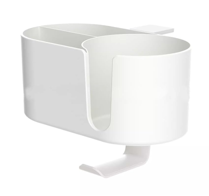 White Desk Desk Accessories Organizer with Cup Holder, Headphone Hanger & NEW