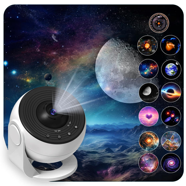 LED Space Projector Lamp Home Planetarium Night Lights White NEW