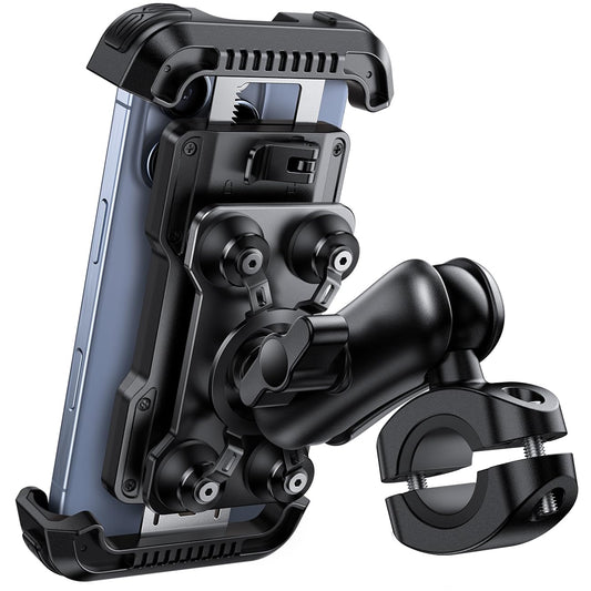 Lamicall Motorcycle Handlebar Mounts Phone Holder Dual for 4.7-6.7" Phones DEMO