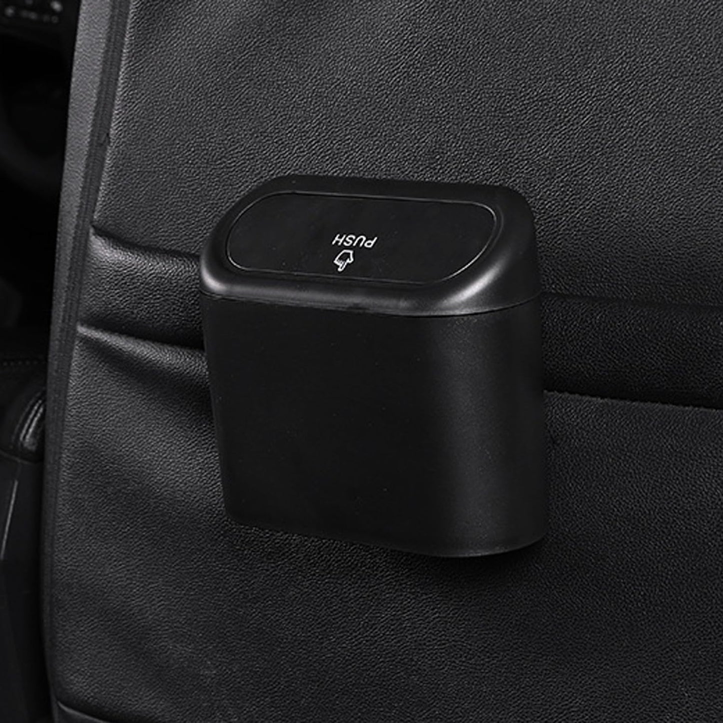 Car Accessories Trash Rubbish Dust Bin Holder Box Case Black 15.5x14x6.5cm NEW
