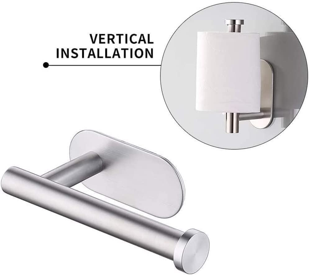 2 Piece Stainless Steel Wall Mounted Toilet Paper Holder for Bathroom DEMO