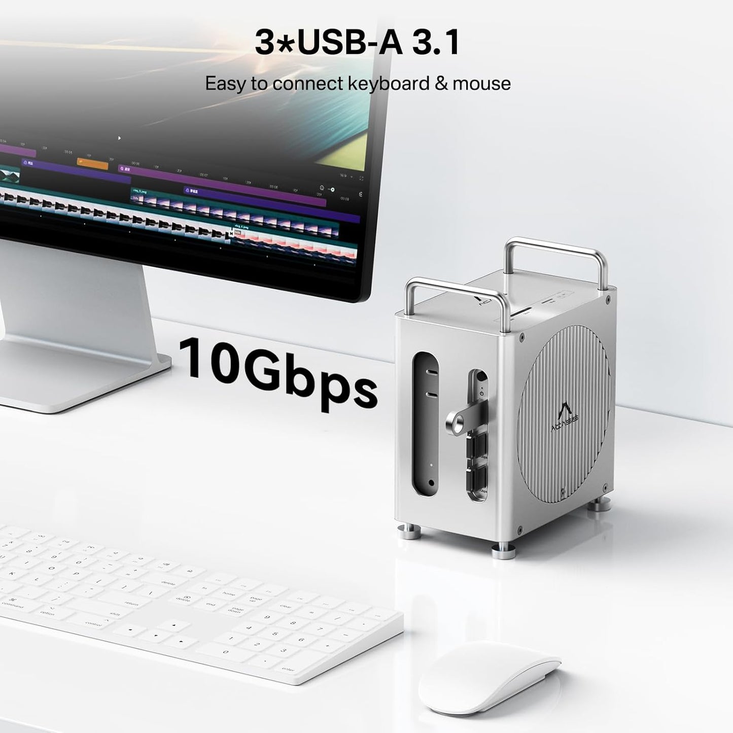 ACASIS Dual-Bay Docking Stations NVMe SSD Enclosure 11-in-1 Workstation DEMO
