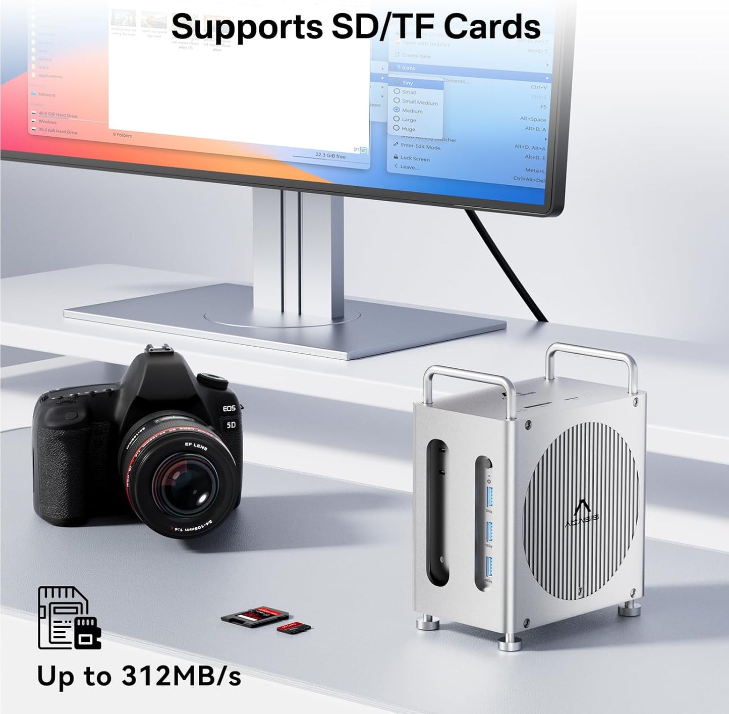 ACASIS Dual-Bay Docking Stations NVMe SSD Enclosure 11-in-1 Workstation DEMO