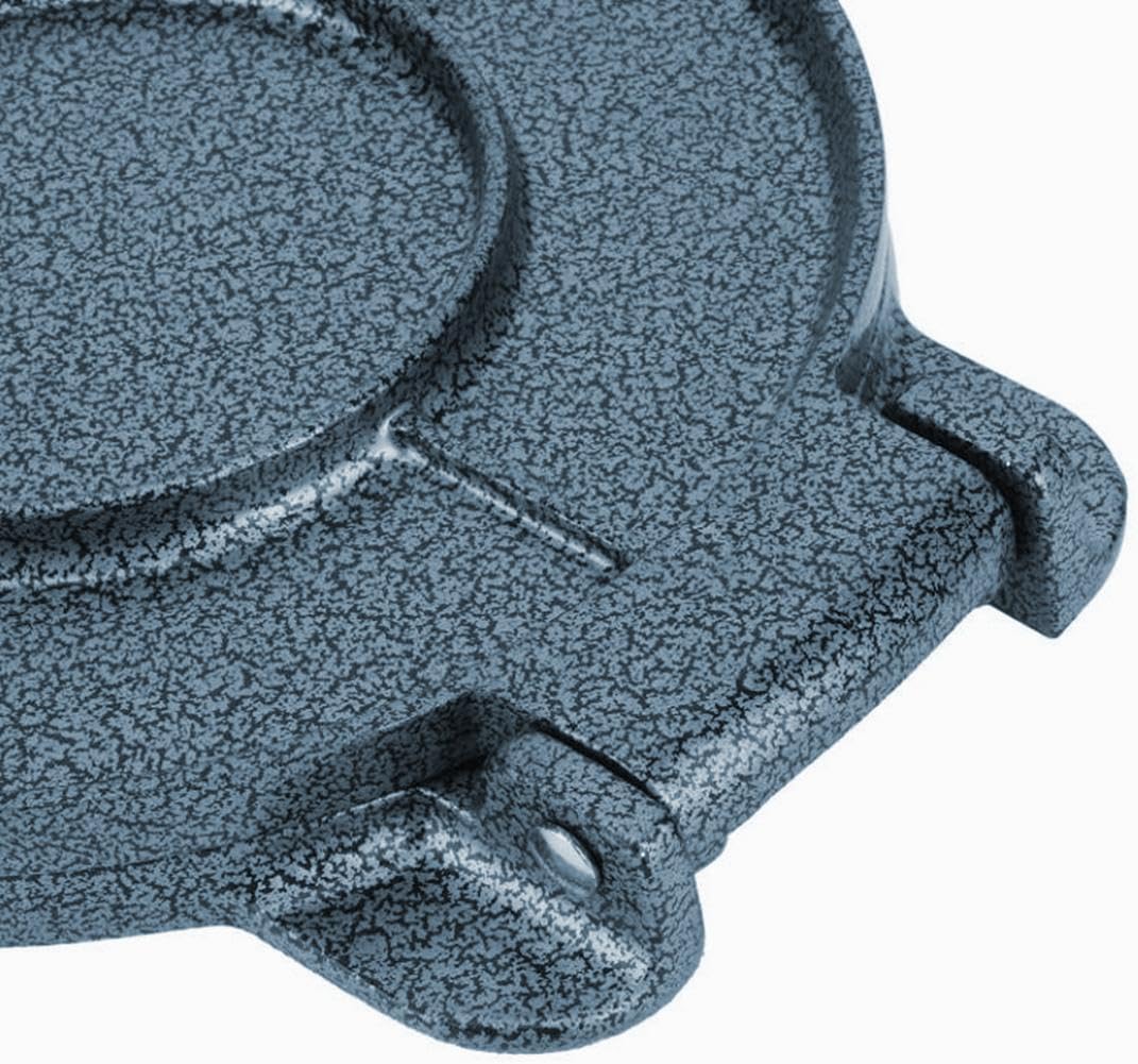ViviCreate 8" Heavy Duty Cast Iron Tortilla Press with 100pcs Paper Blue NEW