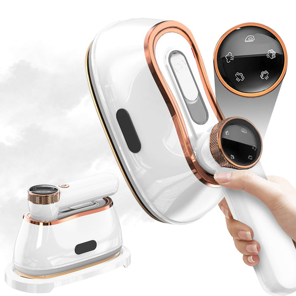 Compact Portable Steam Irons Handheld Steam Iron 180ml for Travel, White NEW