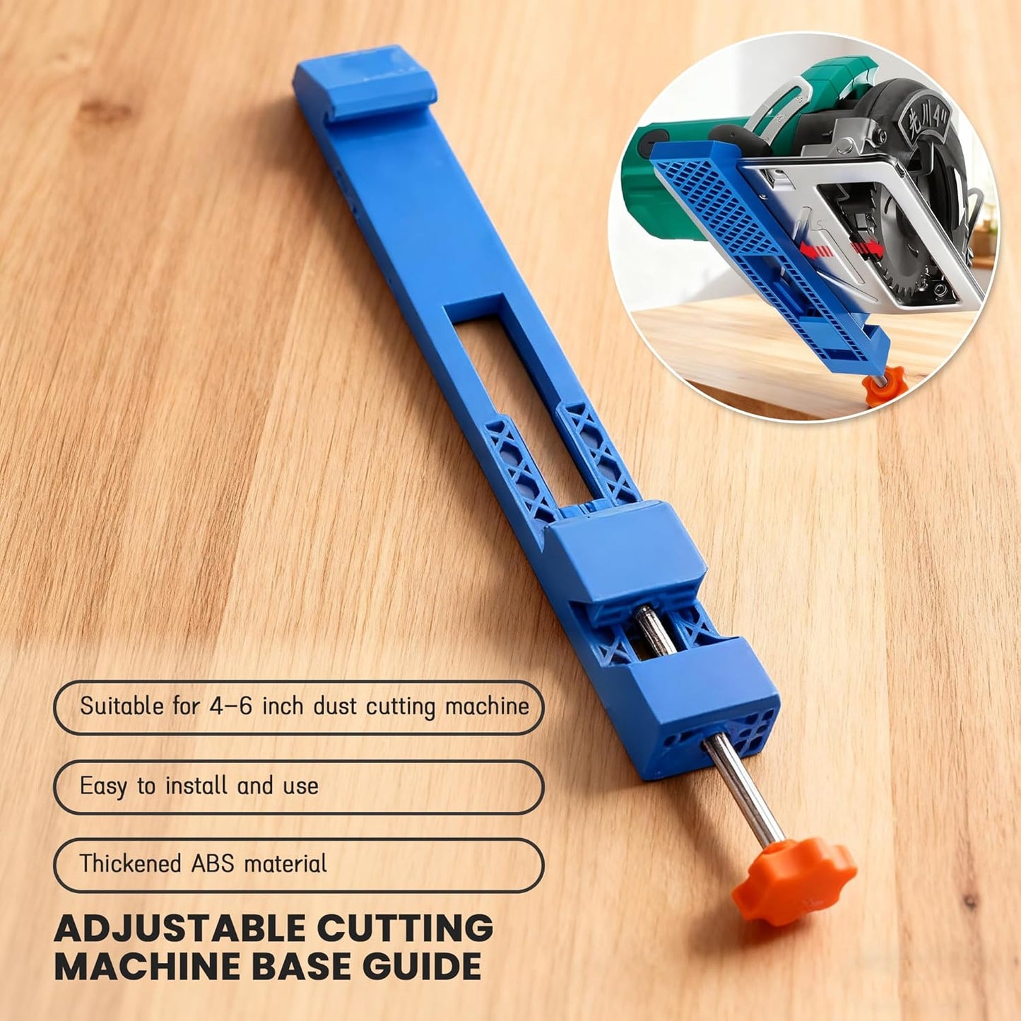 Adjustable Circular Drill Accessories Saw Cutting Guide with Anti-Shift Milling