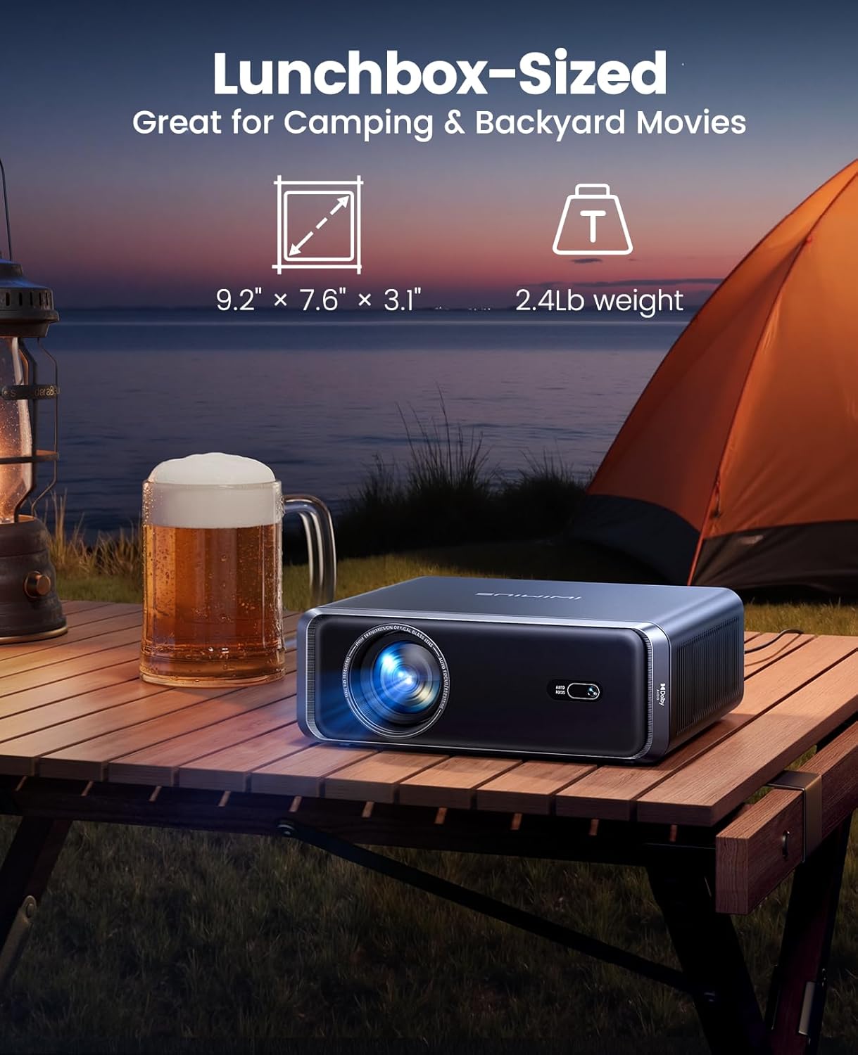 iWIMIUS P65 4K Projectors Smart Portable Projector with Dolby