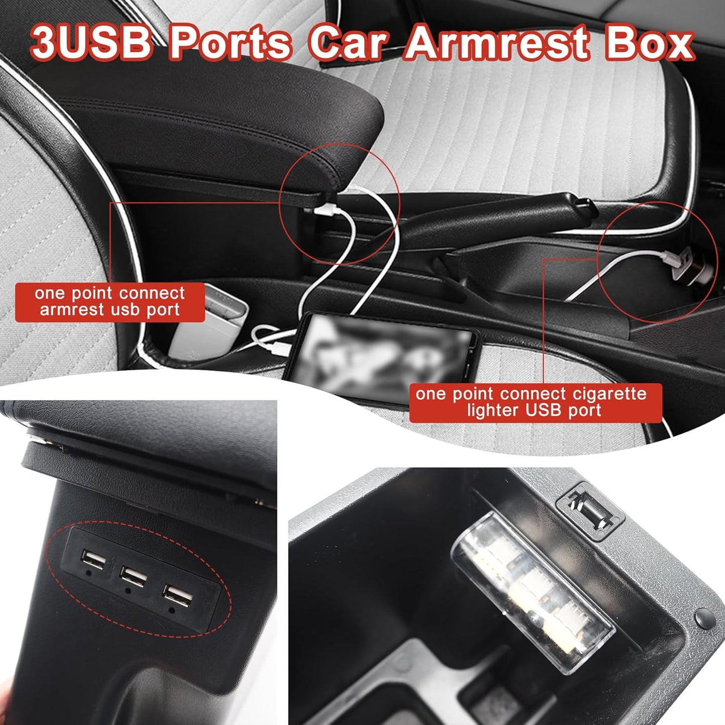 Adjustable Center Console Organizer Tray for Suzuki Jimny JB64W JB74W NEW