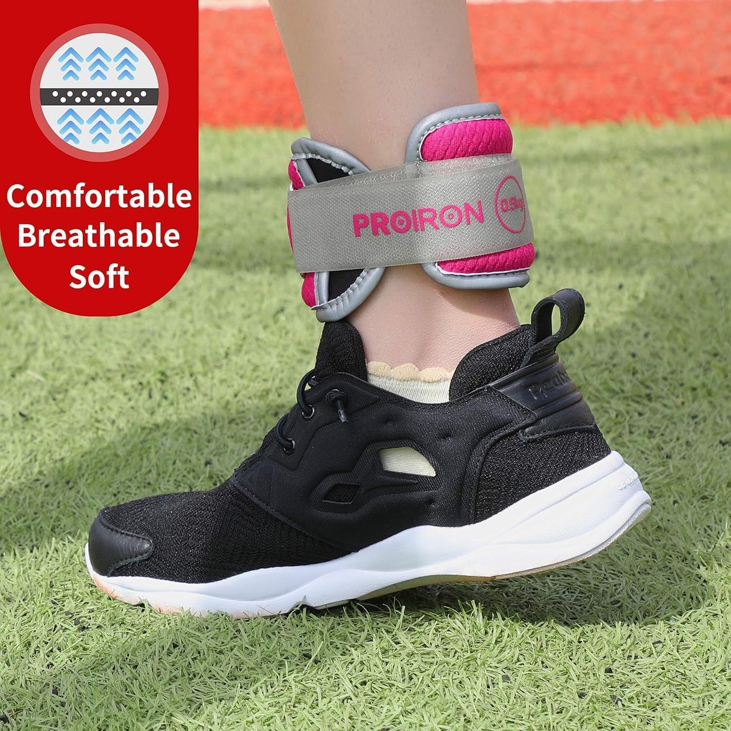 PROIRON Reflective Wrist & Ankle Weights Set, 2 x 0.5kg Adjustable Workout NEW