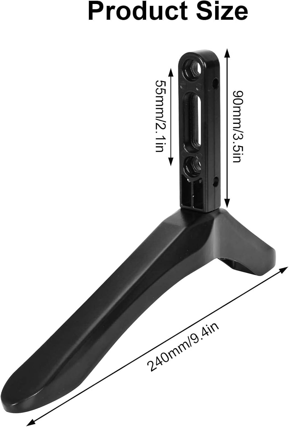 Black Alloy TV Mount Stands Steel Tabletop TV Mount Stand Replacement NEW