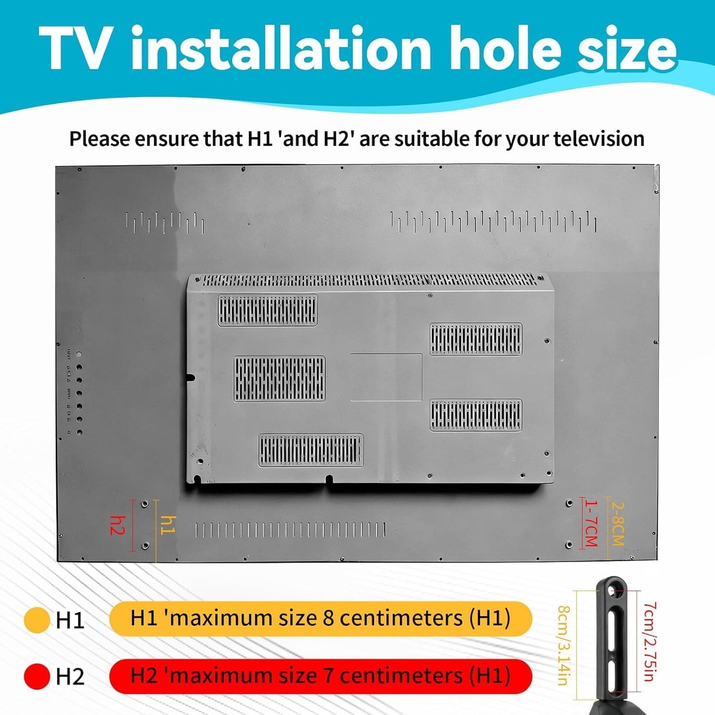 Black Alloy TV Mount Stands Steel Tabletop TV Mount Stand Replacement NEW