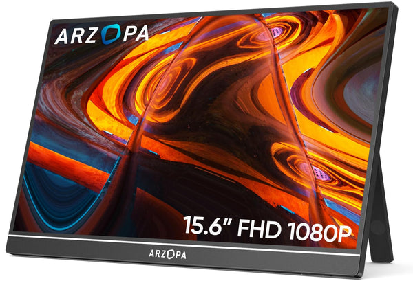 ARZOPA A1 15.6 Monitors Inch FHD 1080P Portable IPS Monitor with Kickstand DEMO
