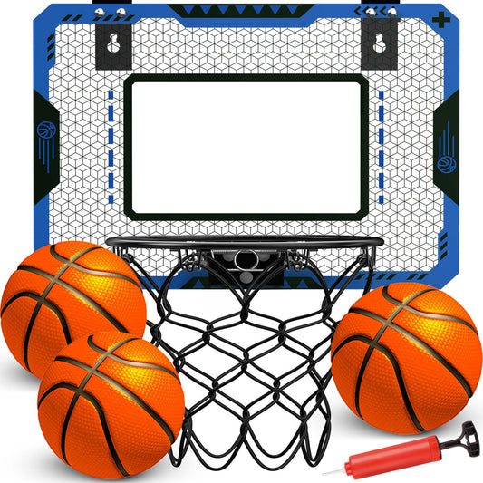 OCHIDO Mini Toys Basketball Hoop for Kids Indoor Door Room with 3 Balls NEW