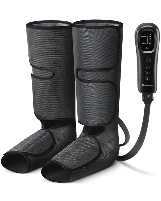 Nekteck Grey Massagers Leg Massager with Air Compression for Foot FE-7204B NEW