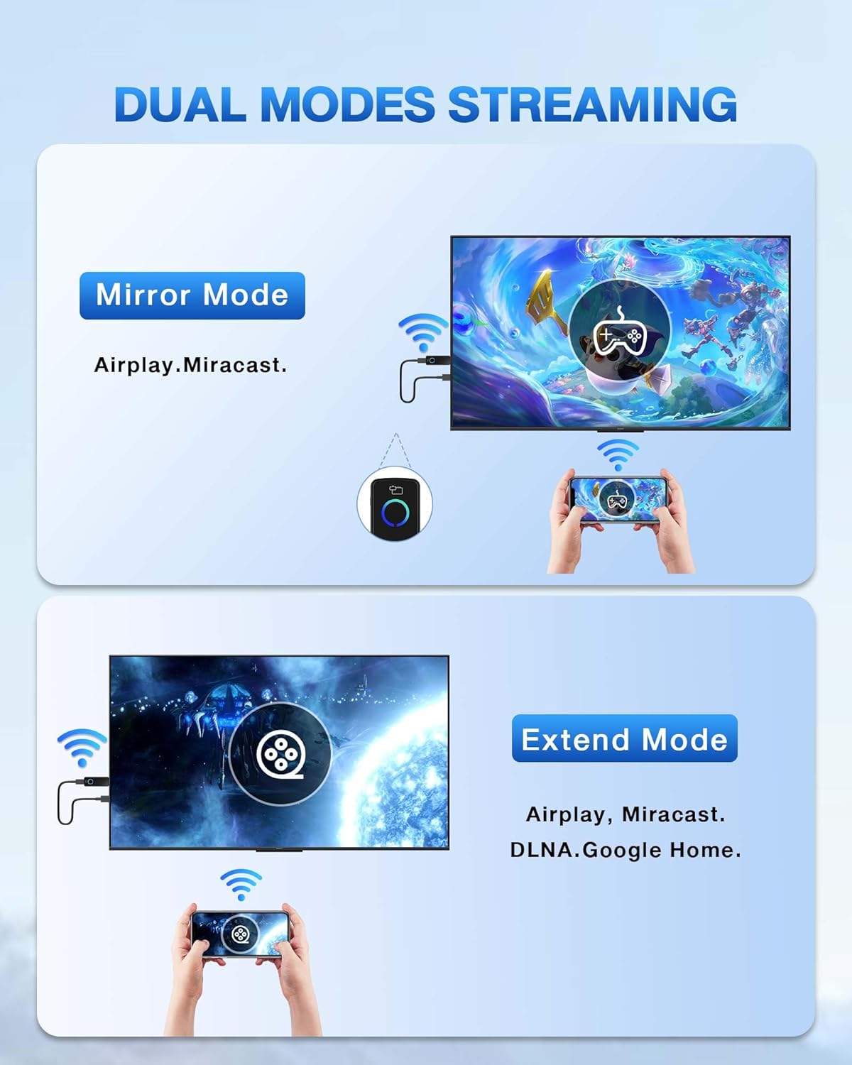 4K Wireless Adapters HDMI Display Dongle Adapter for iOS & Android Devices, NEW