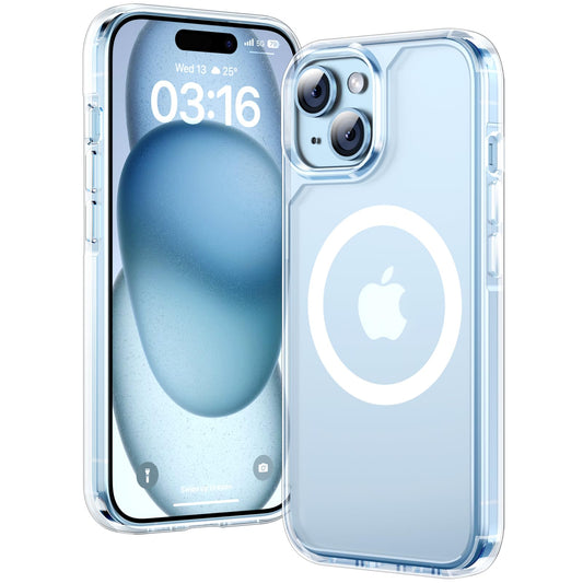 TAURI Clear Basic Cases Polycarbonate TPU Protective Case for iPhone 15 6.1 NEW
