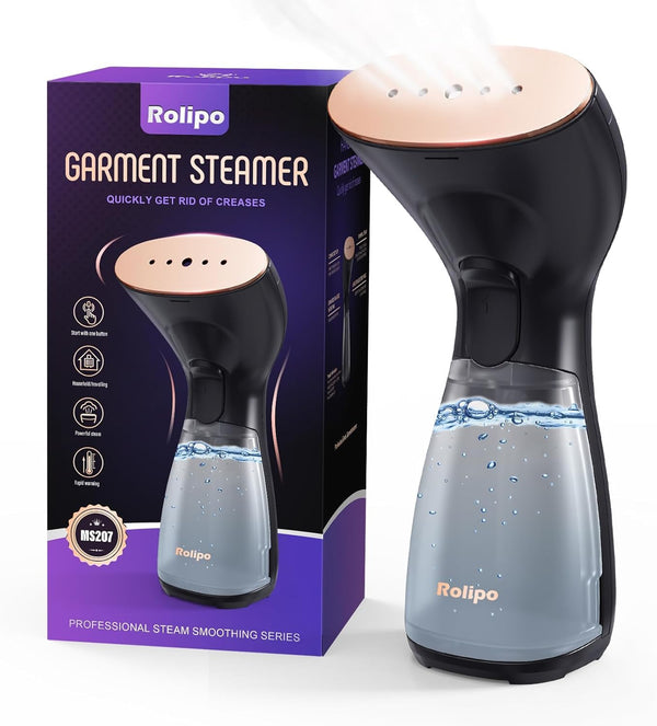 Rolipo Galaxy Black Handheld Garment Steamer for Clothes Wrinkle Removal NEW