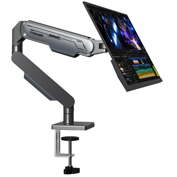Fydeamer Heavy Duty Gas Spring Monitor Mount for 17-32 Inch Screens Black NEW