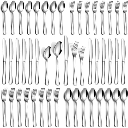 40-Piece Stainless Steel Flatware Set Service for 8 Cutlery Silver Standard NEW
