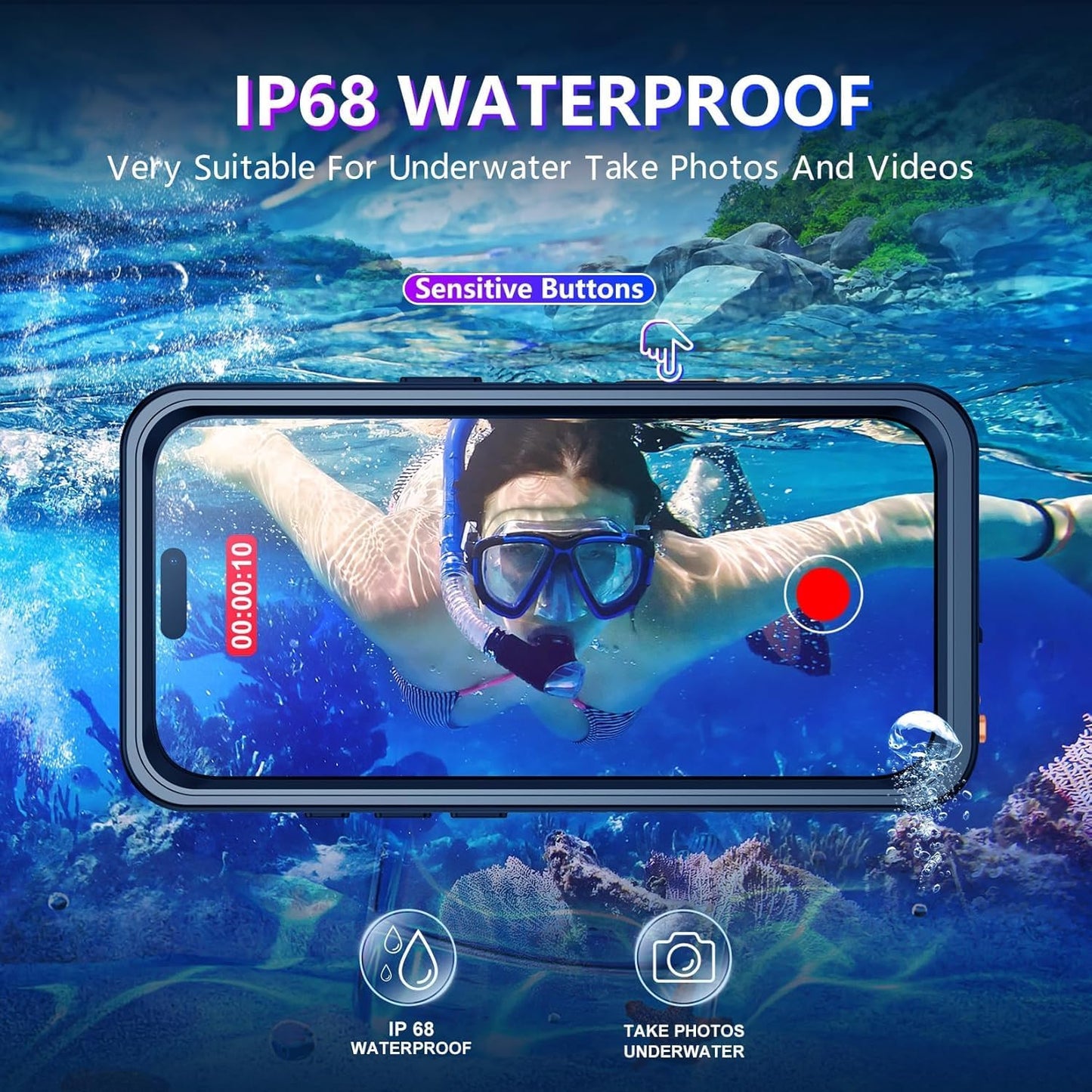 Redpepper Waterproof Dustproof Protective Phone Case for iPhone 17 Pro NEW