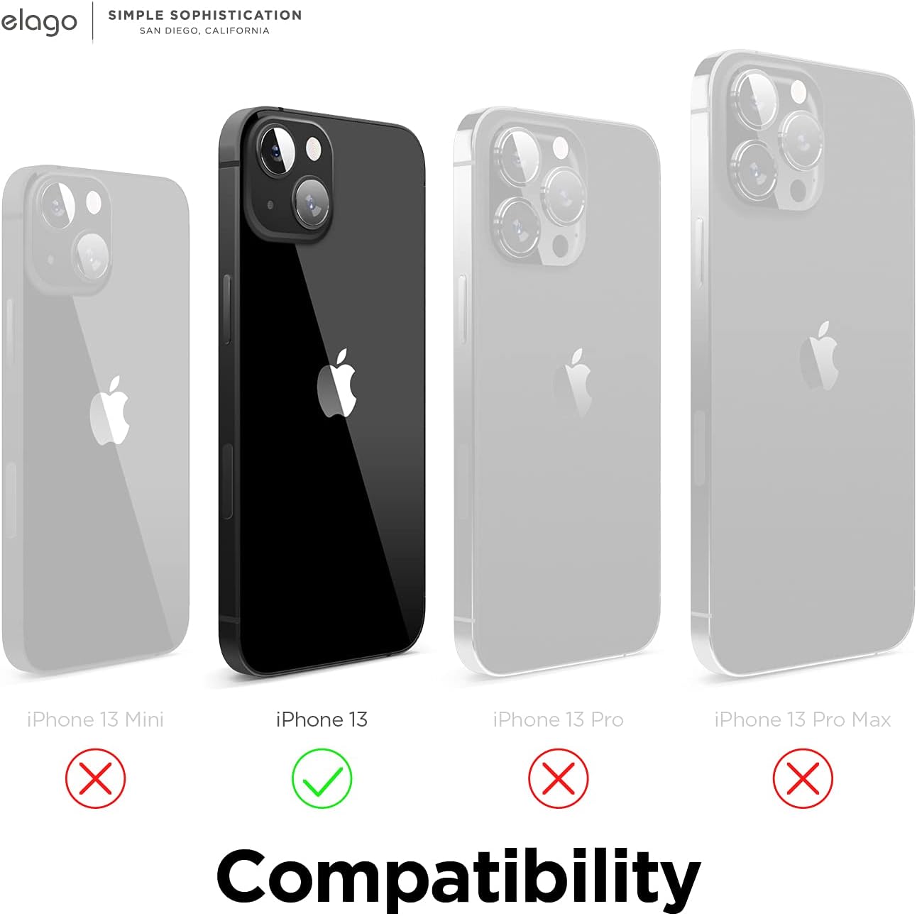 elago Liquid Silicone Phone Case for iPhone 13/14 Premium Protective Black NEW