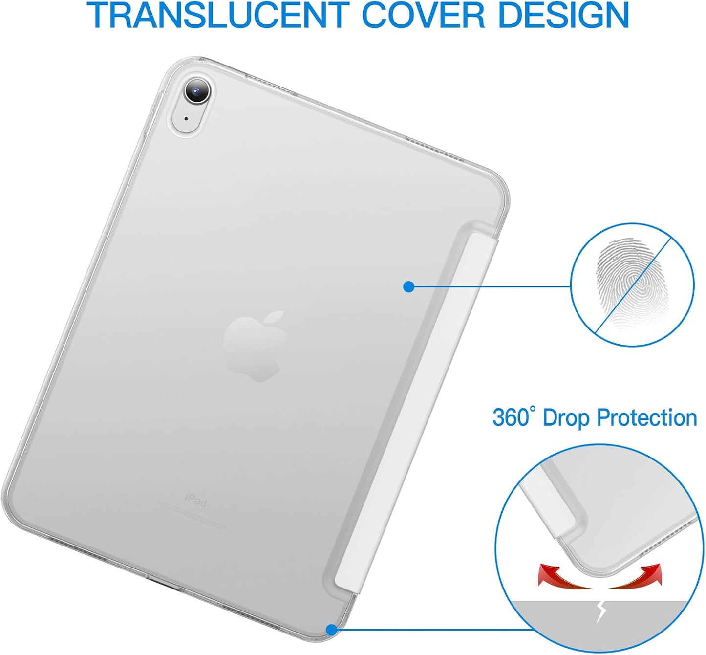 JETech White Tablet Case for Latest iPad A16 2025 & 10 Size iPad A16 NEW