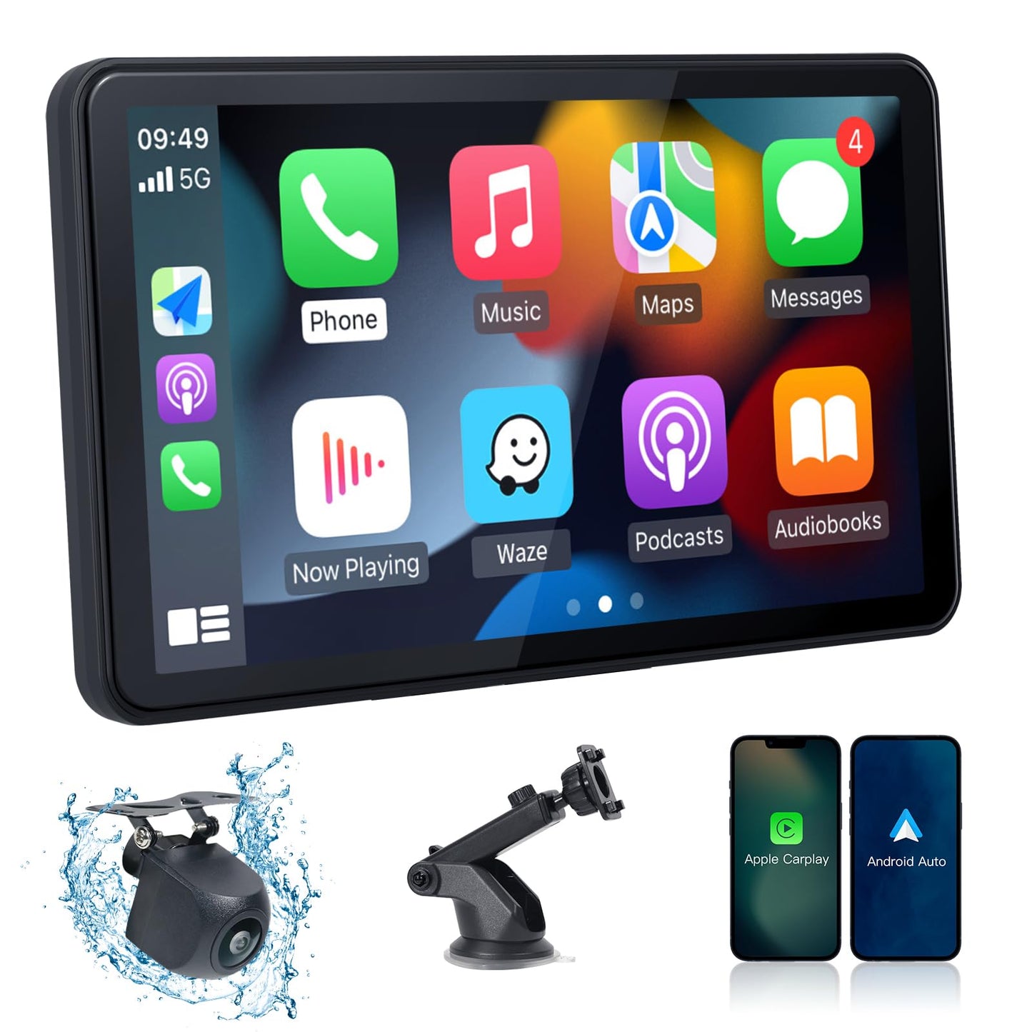 OTNBGSR On-Dash On-Dash-Monitoring Monitoring Touch Screen Car Radio with NEW